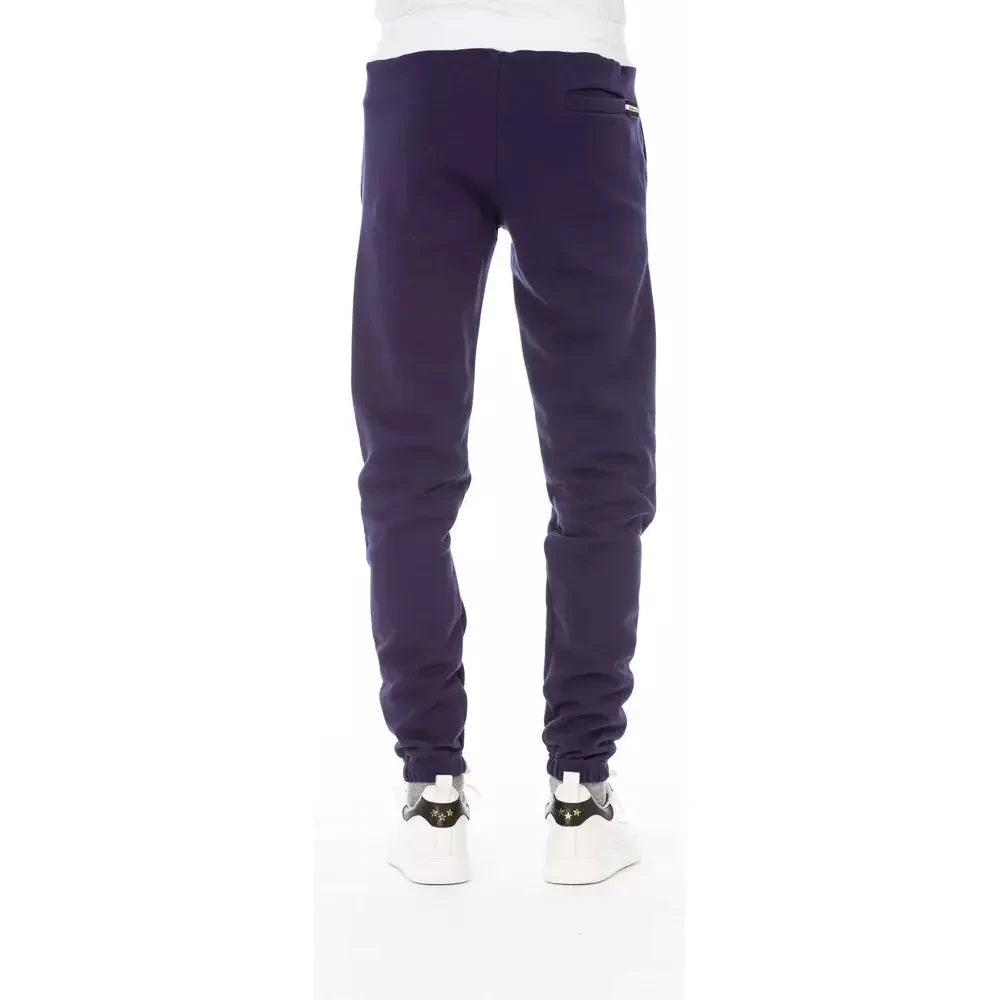 Baldinini Trend Purple Cotton Men Pants Baldinini Trend