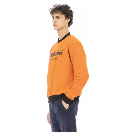 Baldinini Trend Orange Cotton Men's Sweater Baldinini Trend