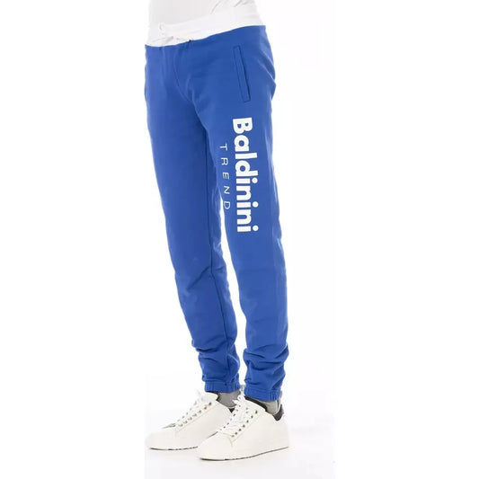 Baldinini Trend Blue Cotton Men's Sport Pant Baldinini Trend