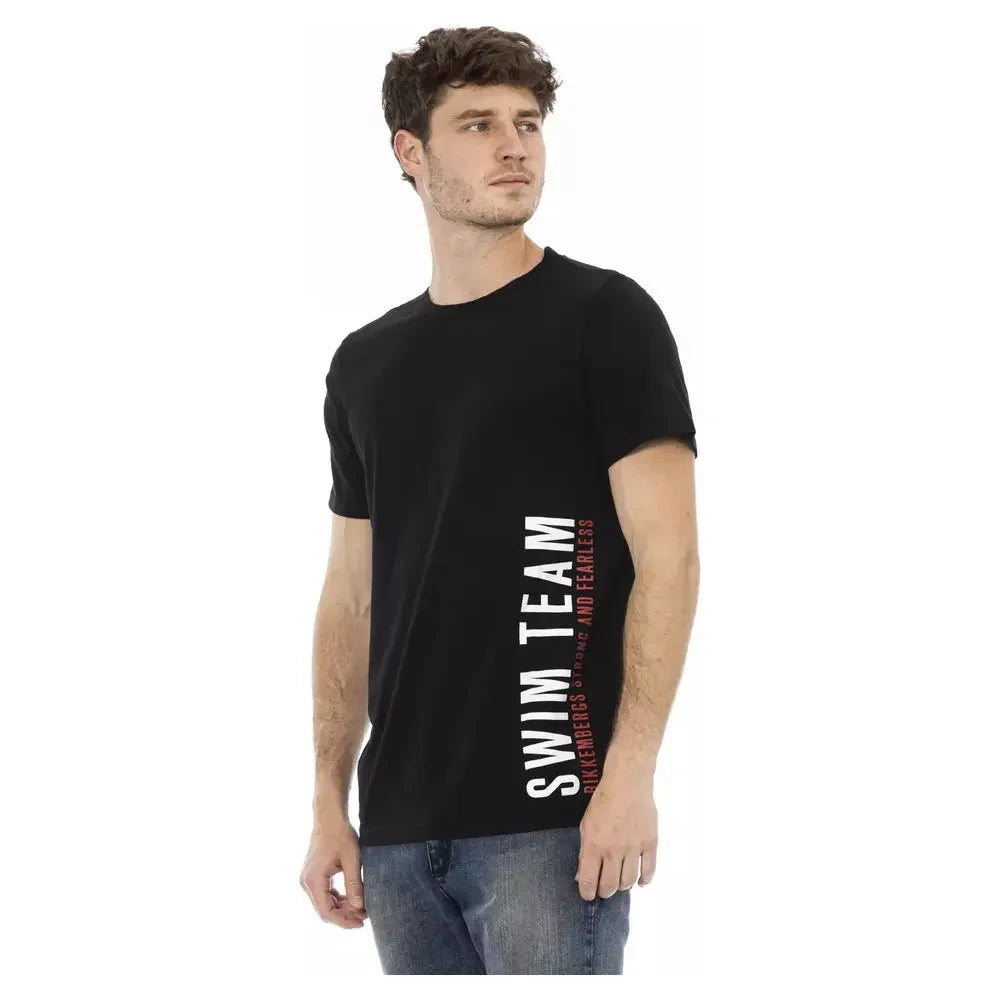 Bikkembergs Black Cotton Men T-Shirt Bikkembergs