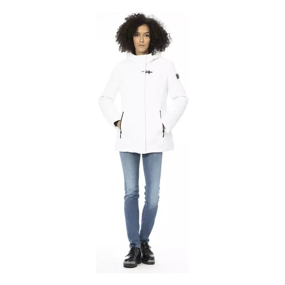 Baldinini Trend White Polyester Women Jacket Baldinini Trend