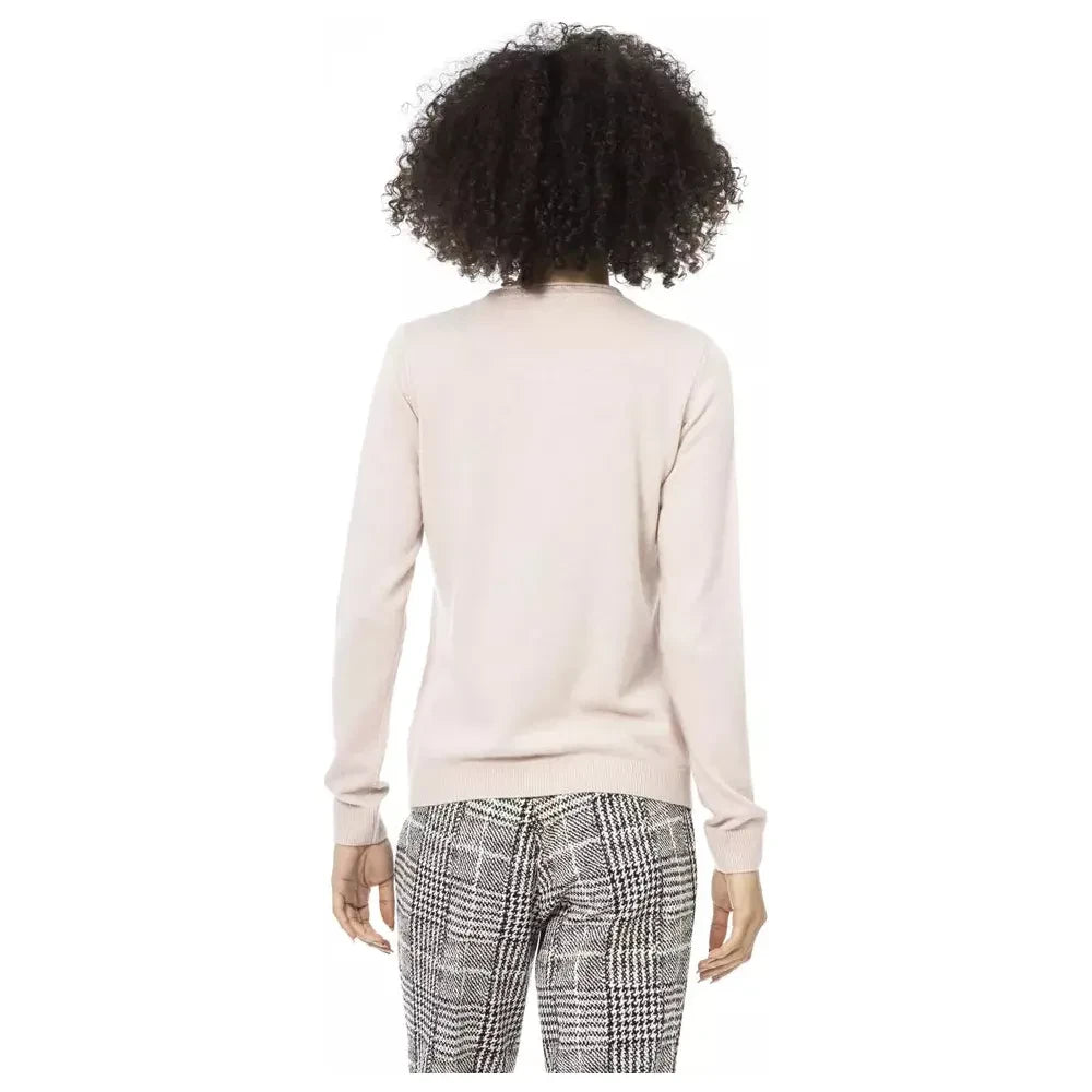 Baldinini Trend Pink Wool Women Sweater Baldinini Trend