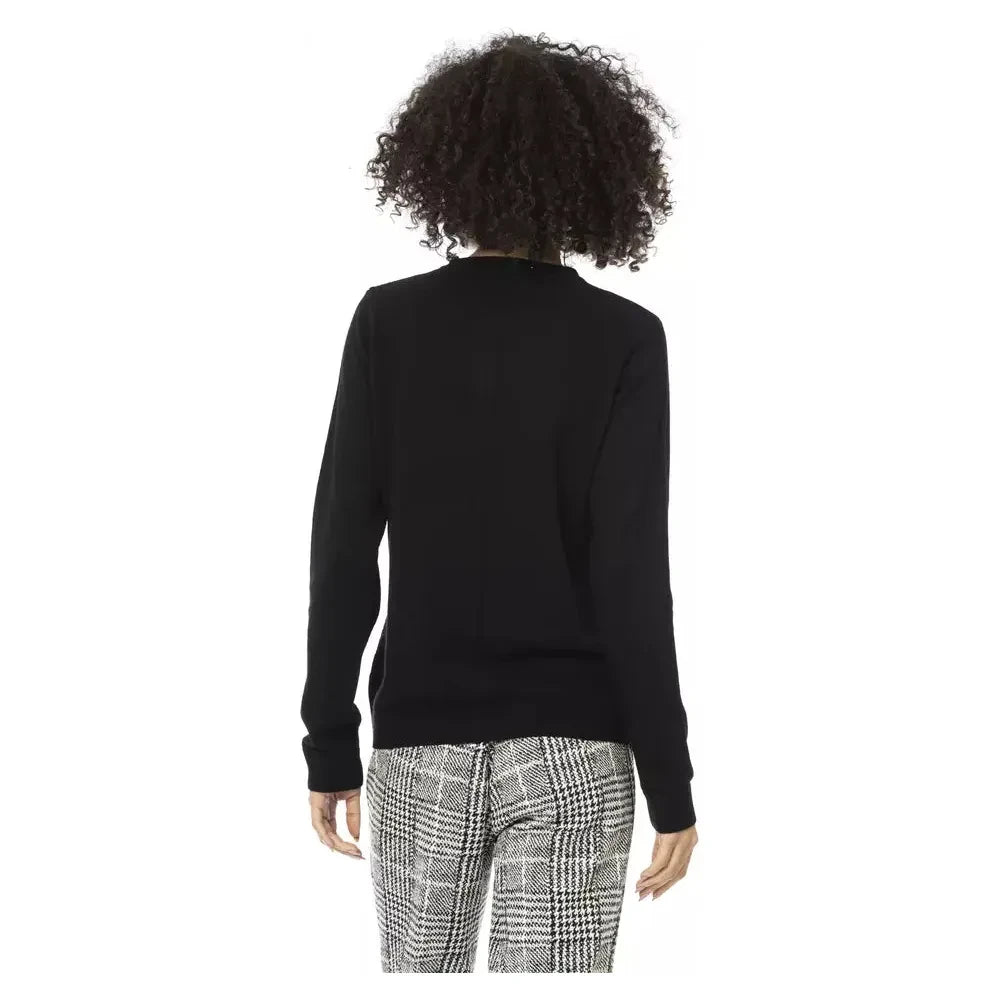 Baldinini Trend Black Wool Women Sweater Baldinini Trend