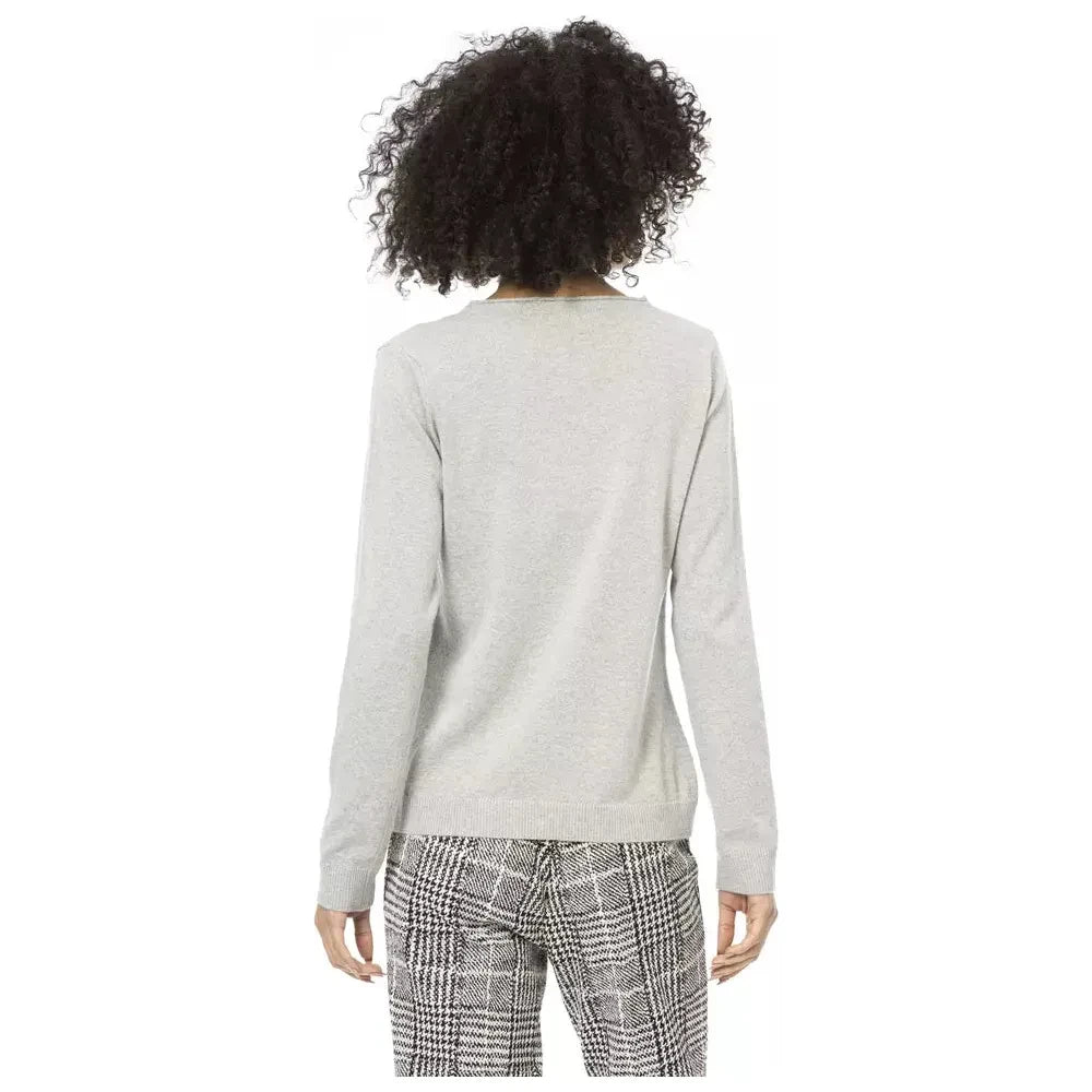 Baldinini Trend Gray Wool Women Sweater Baldinini Trend