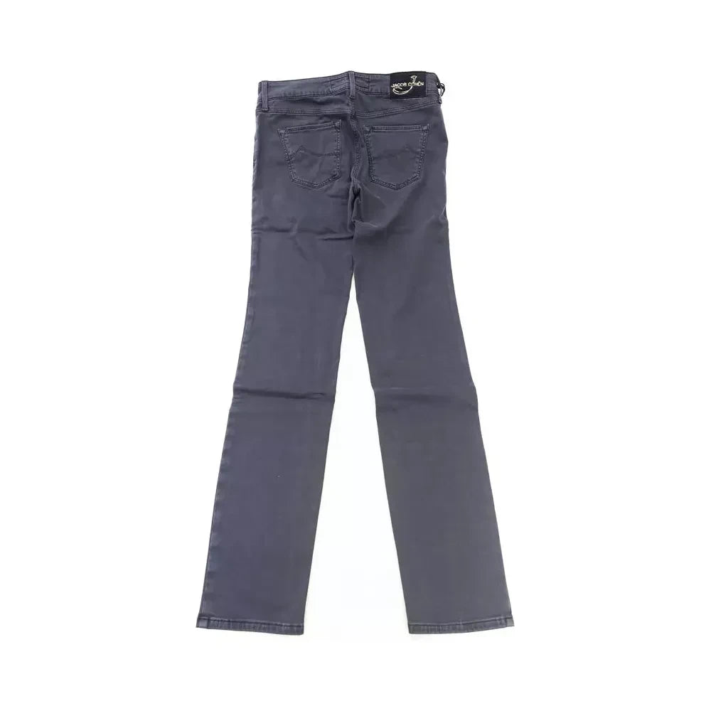 Jacob Cohen Blue Cotton-Like Women's Jean Jacob Cohen