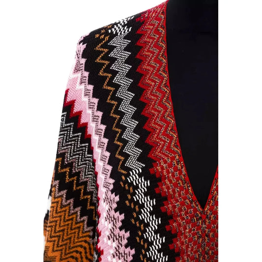 Missoni Multicolor Wool Women Poncho Missoni