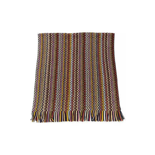 Missoni Multicolor Wool Men Scarf Missoni