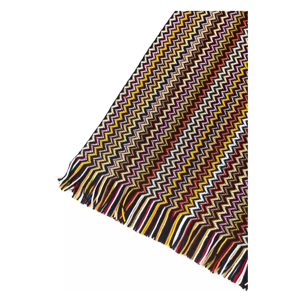 Missoni Multicolor Wool Men Scarf Missoni