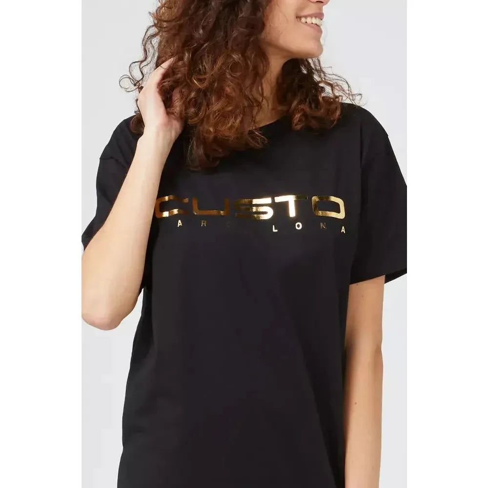 Custo Barcelona Black Cotton Women T-Shirt