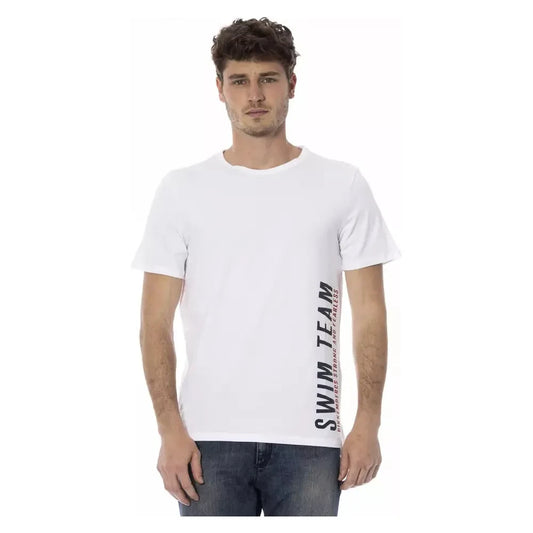 Bikkembergs White Cotton Men's T-Shirt Bikkembergs