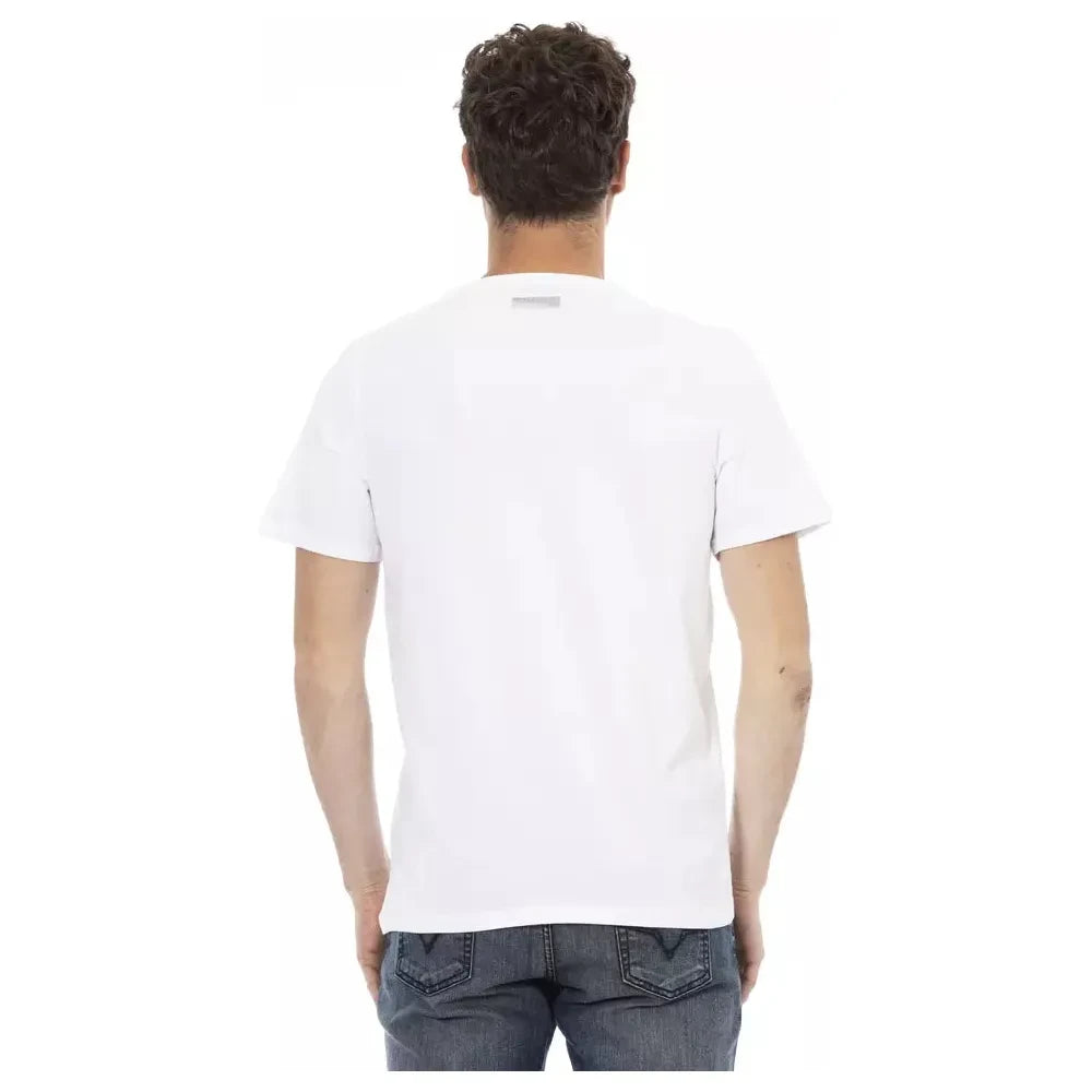 Bikkembergs White Cotton Men T-Shirt Bikkembergs