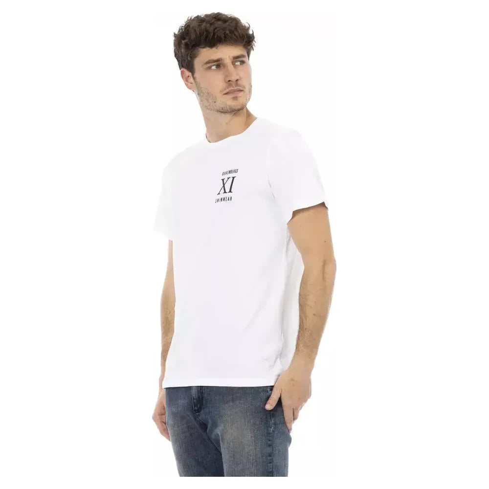 Bikkembergs White Cotton Men's T-Shirt Bikkembergs