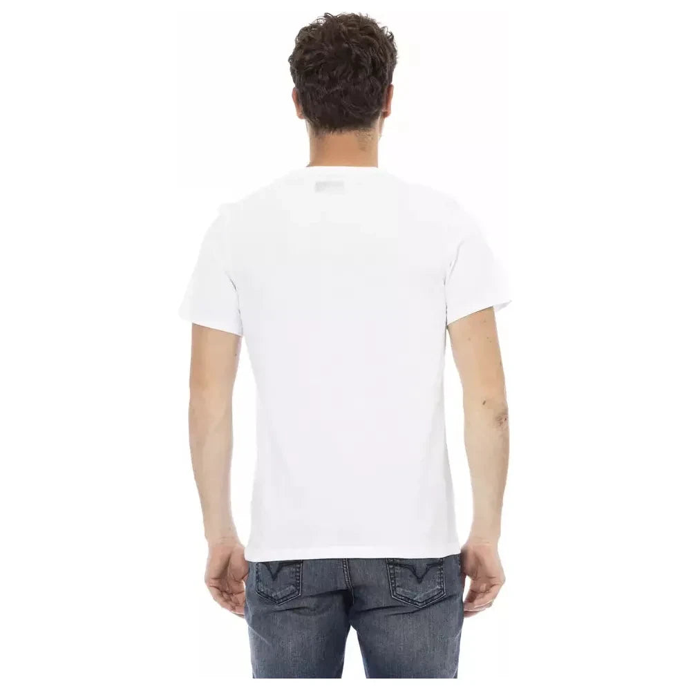 Bikkembergs White Cotton Men T-Shirt Bikkembergs