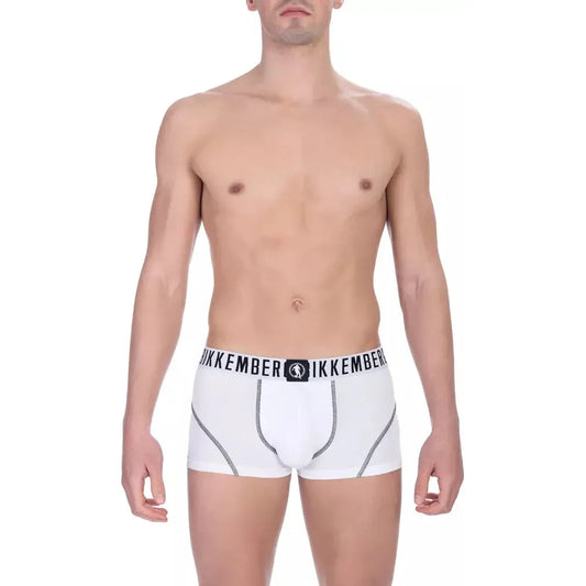 Bikkembergs White Cotton Men's Underwear Pack MAN UNDERWEAR Bikkembergs