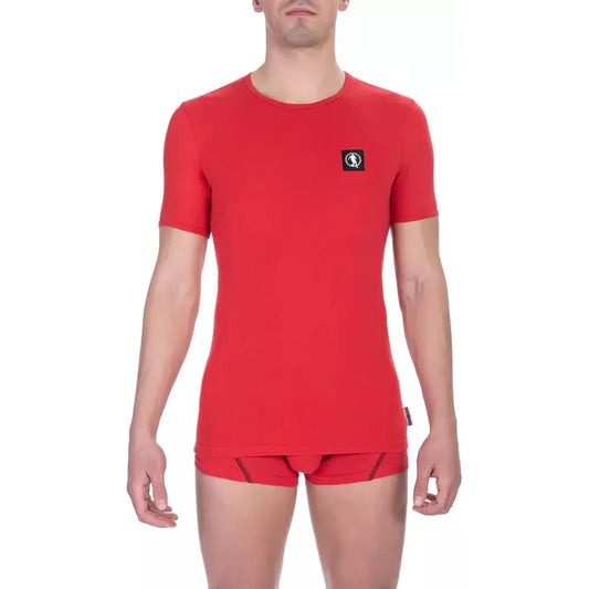 Bikkembergs "Red Cotton Men T-Shirt" MAN T-SHIRTS Bikkembergs