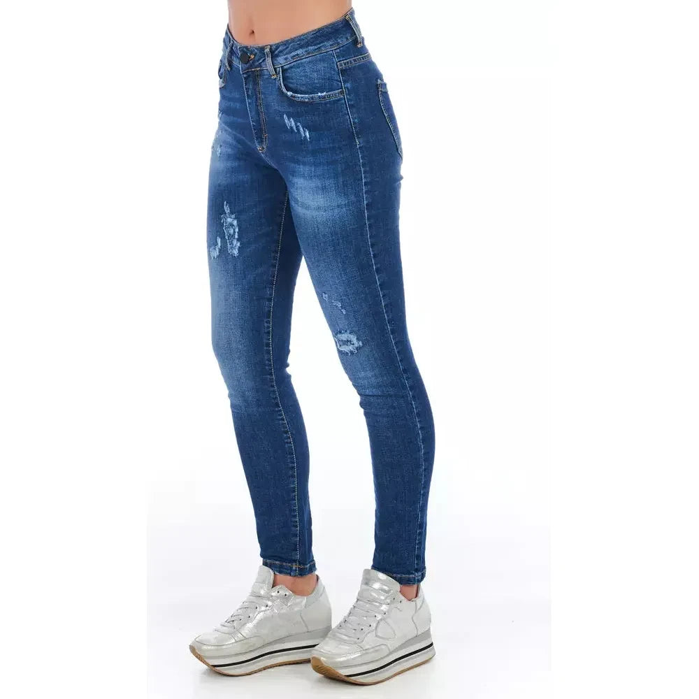 Frankie Morello Blue Denim Women Jeans Frankie Morello