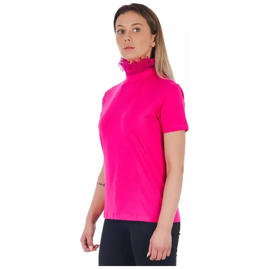 Frankie Morello Pink Cotton Women Top Frankie Morello