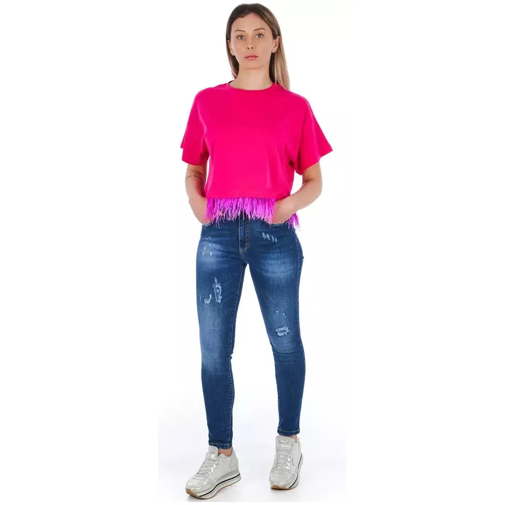 Frankie Morello Blue Denim Women Jeans Frankie Morello