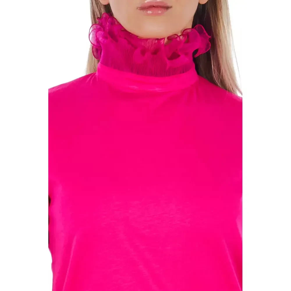 Frankie Morello Pink Cotton Women Top Frankie Morello