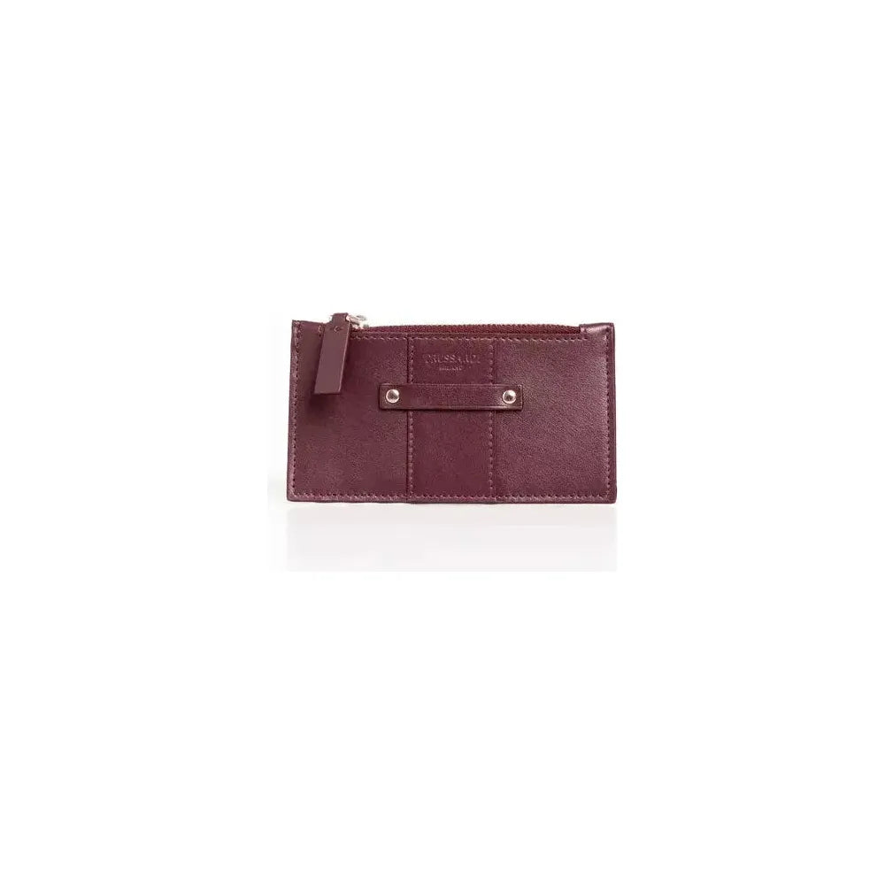 Trussardi Brown Leather Men Wallet Wallet Trussardi