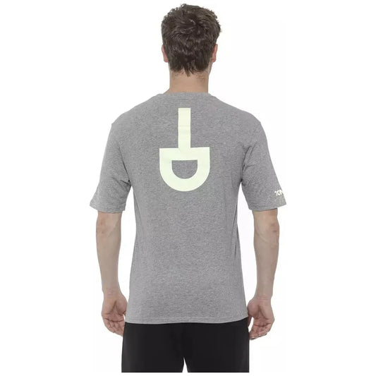 Tond Gray Cotton Men's T-Shirt Tond