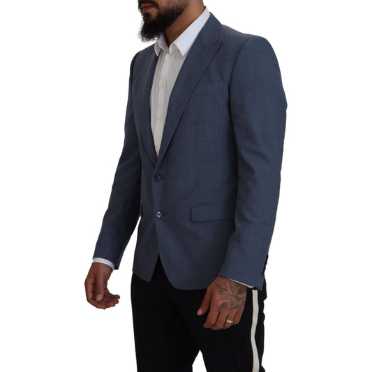 Dolce & Gabbana Elegant Blue Single Breasted Sport Blazer Dolce & Gabbana