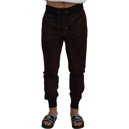 Dolce & Gabbana Stunning Authentic Jogger Pants in Brown Dolce & Gabbana