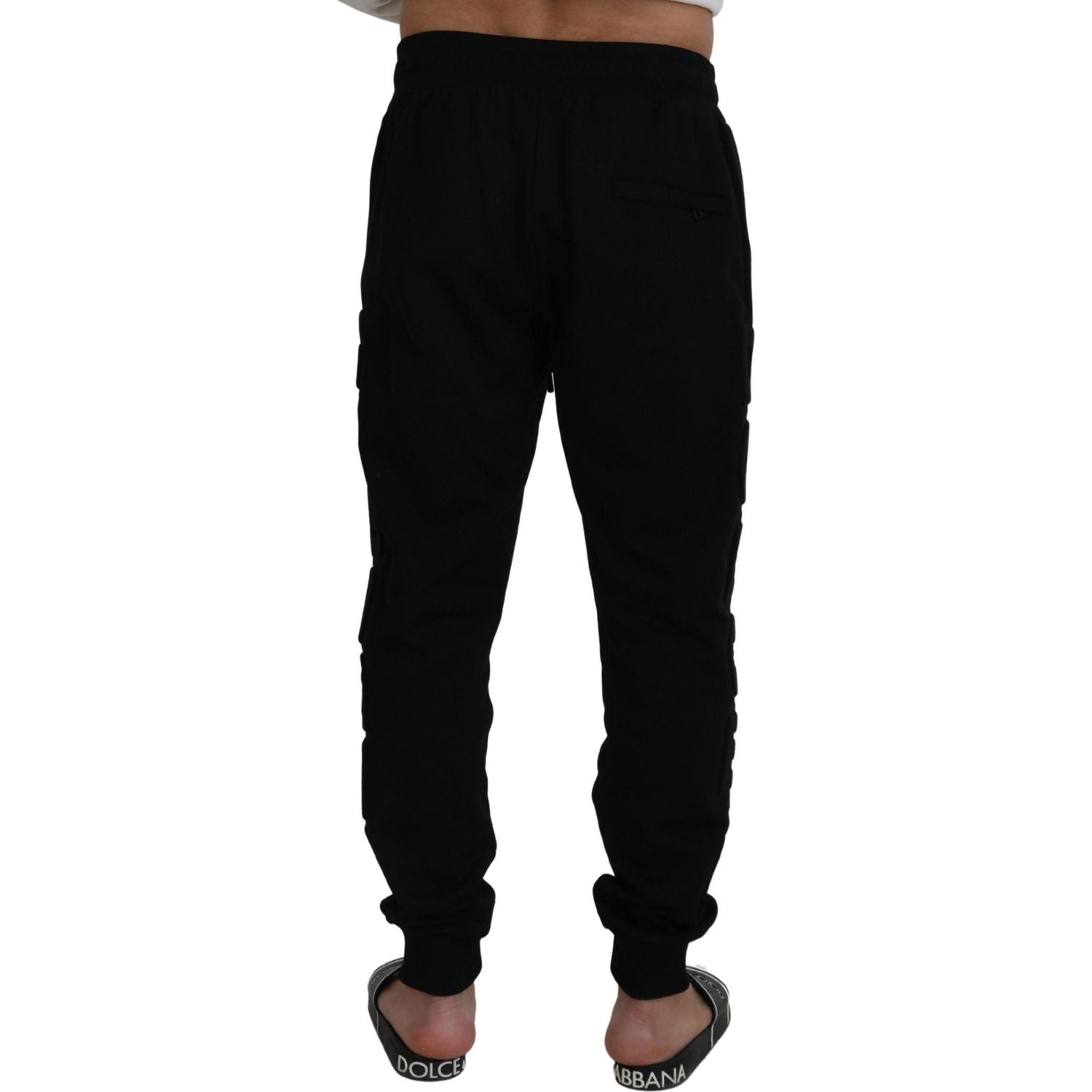 Dolce & Gabbana Elegant Black Cotton Jogger Pants