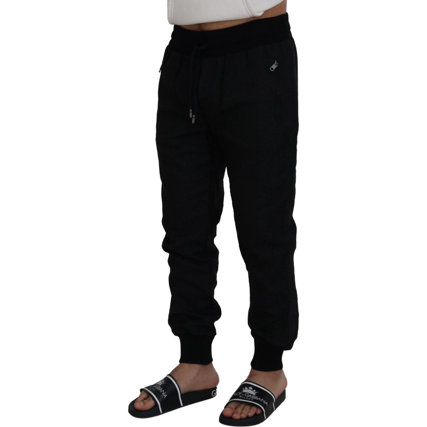 Dolce & Gabbana Elegant Black Jogger Pants for the Modern Man Dolce & Gabbana