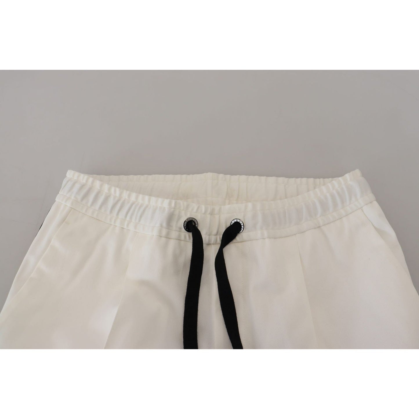 Dolce & Gabbana Elegant White Cotton Jogger Pants Dolce & Gabbana