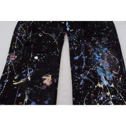 Dolce & Gabbana Exquisite Color Splash Print Denim Pants Dolce & Gabbana