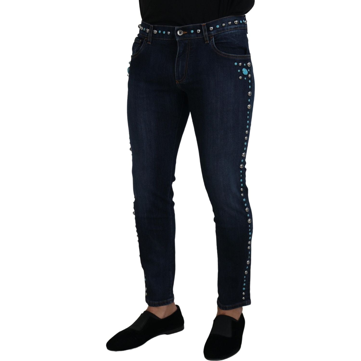 Dolce & Gabbana Studded Opulence Denim Jeans