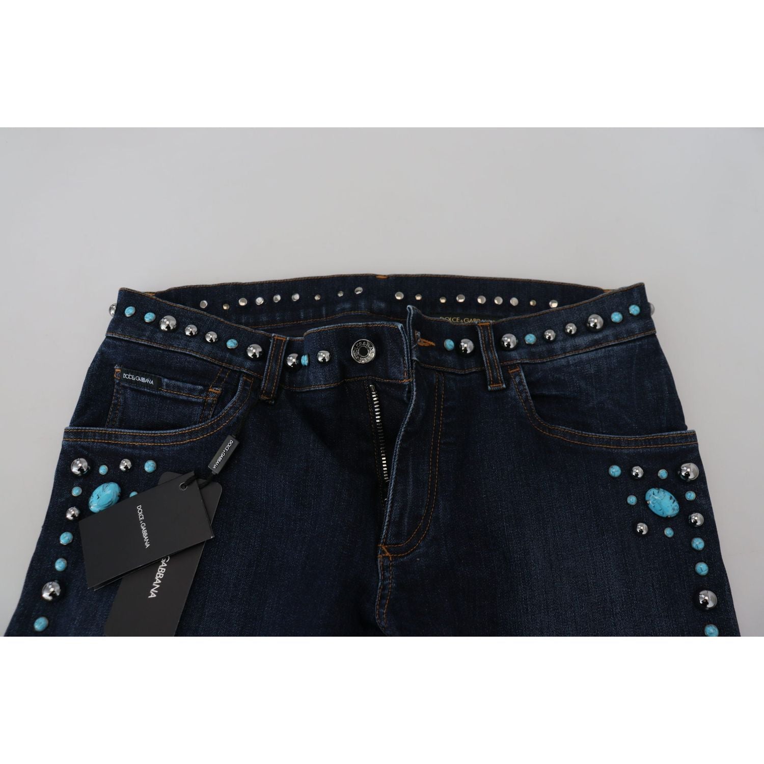 Dolce & Gabbana Studded Opulence Denim Jeans