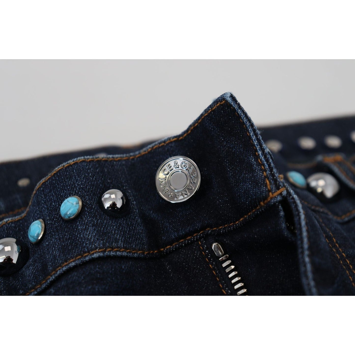 Dolce & Gabbana Studded Opulence Denim Jeans Dolce & Gabbana