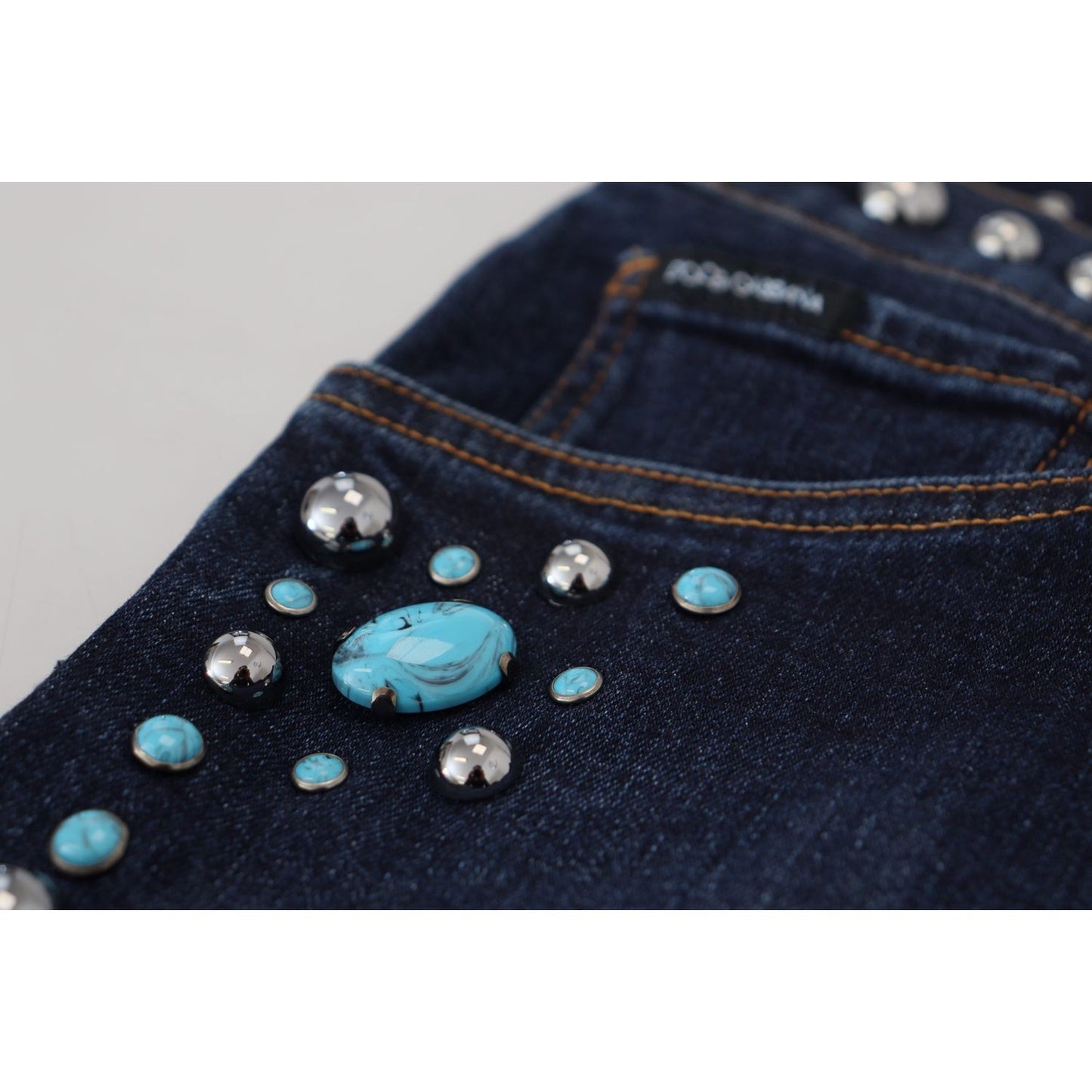 Dolce & Gabbana Studded Opulence Denim Jeans Dolce & Gabbana