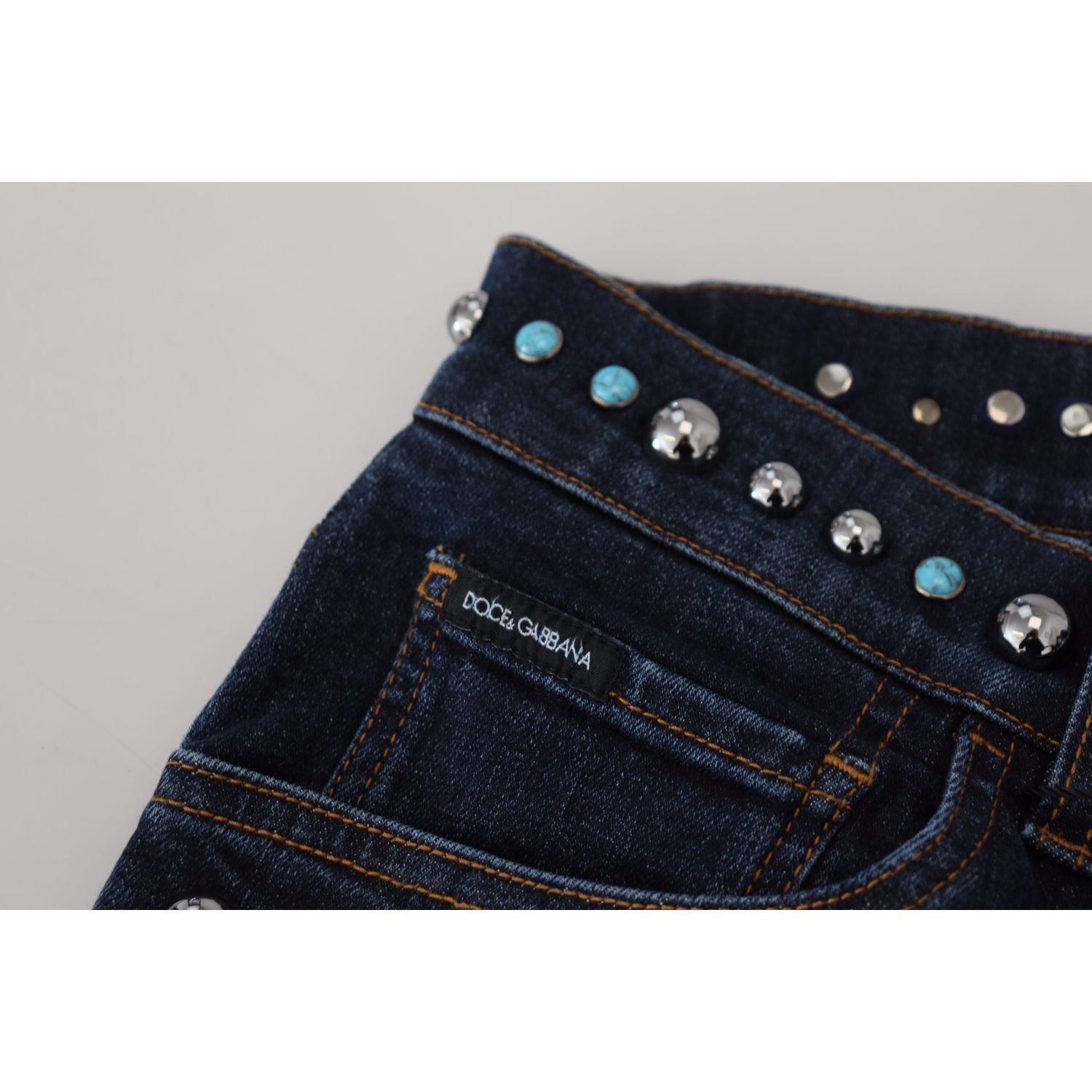 Dolce & Gabbana Studded Opulence Denim Jeans