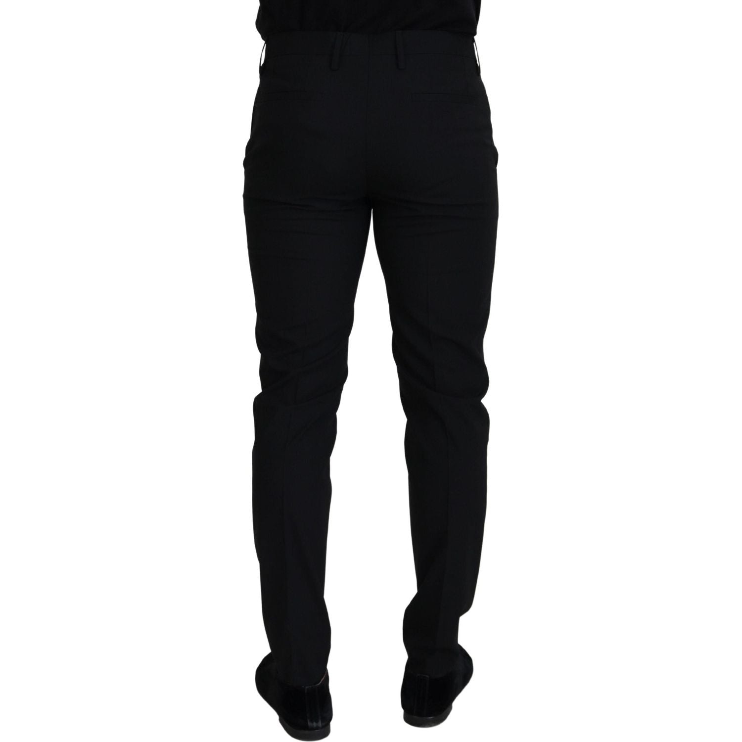 Dolce & Gabbana Elegant Black Wool-Blend Trousers