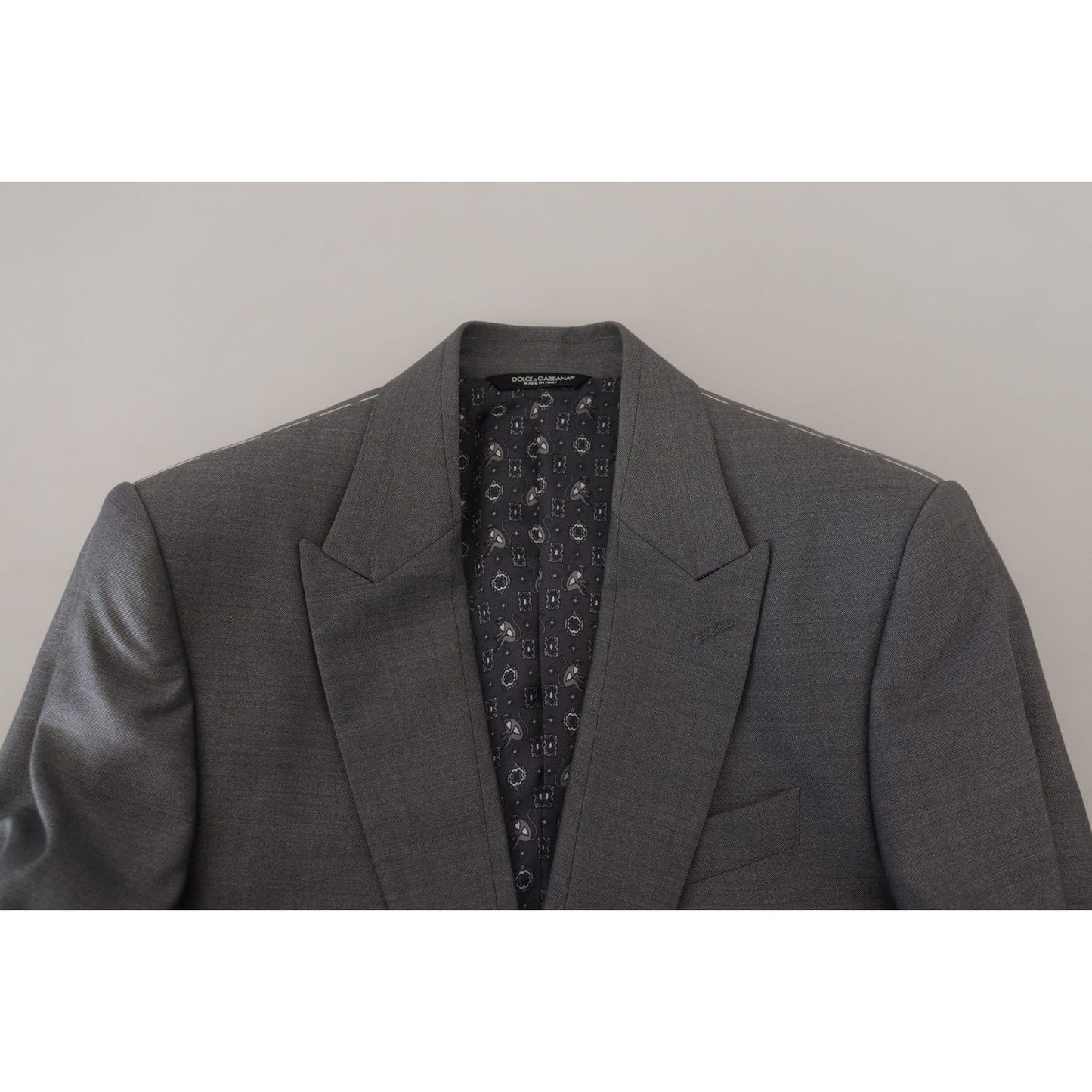 Dolce & Gabbana Elegant Light Gray Sicilia Blazer Jacket Dolce & Gabbana