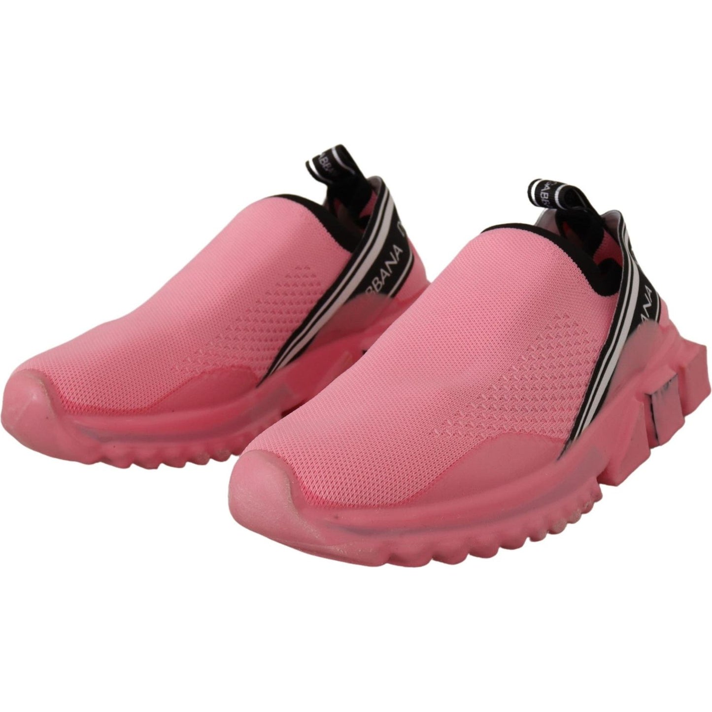 Dolce & Gabbana Chic Pink Sorrento Slip-On Sneakers Dolce & Gabbana