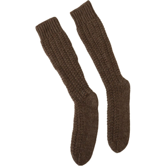 Dolce & Gabbana Chic Over-Calf Wool Blend Knit Socks Dolce & Gabbana