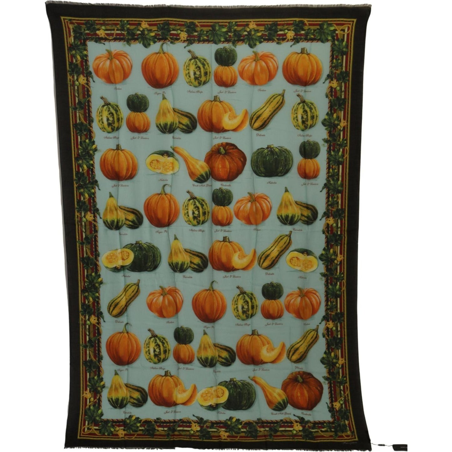 Dolce & Gabbana Vegetable Print Silk Blend Scarf Dolce & Gabbana