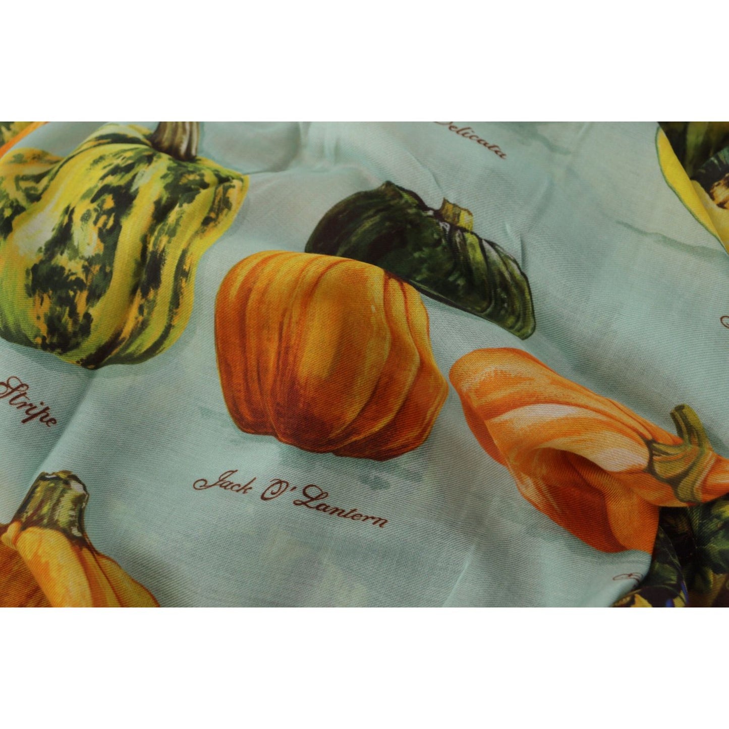 Dolce & Gabbana Vegetable Print Silk Blend Scarf Dolce & Gabbana