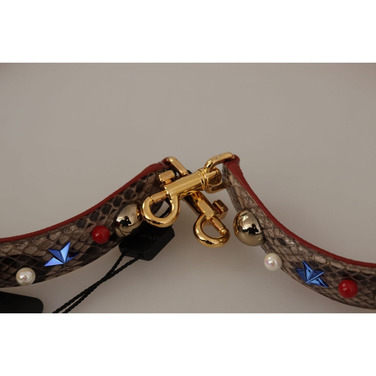 Dolce & Gabbana Elegant Python Leather Shoulder Strap Dolce & Gabbana