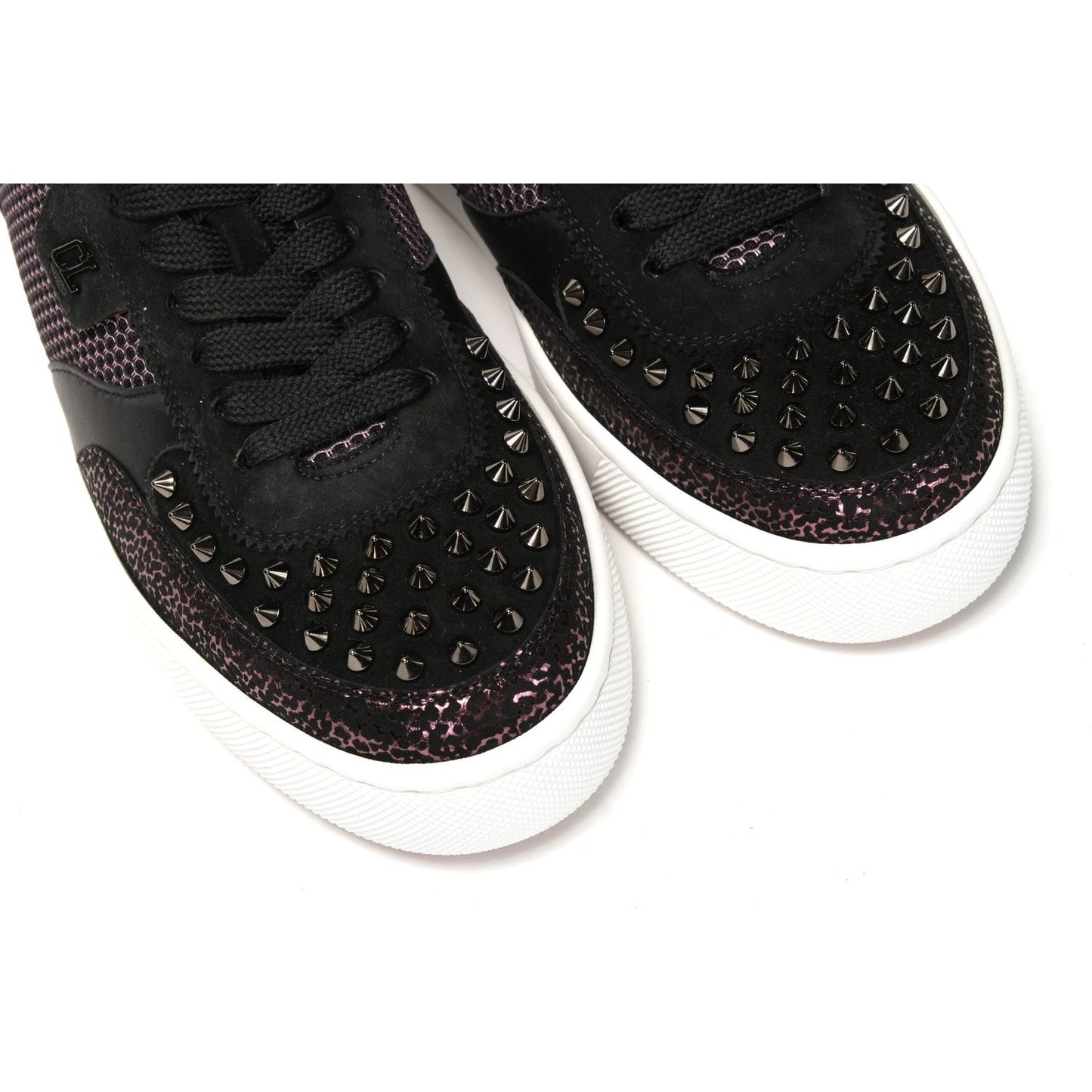 Christian Louboutin Version Black Happy Rui Spikes Flat Shoes Christian Louboutin