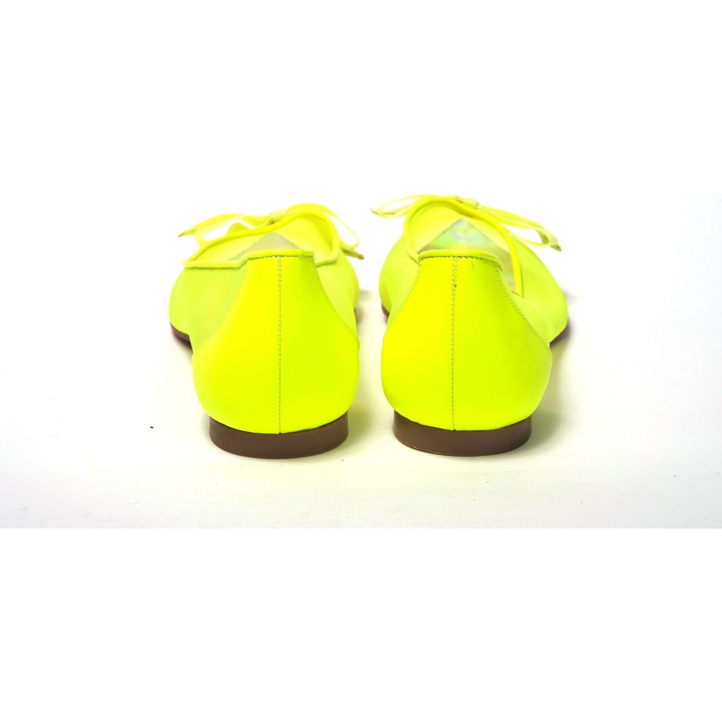 Christian Louboutin Fluro Yellow Flat Point Toe Shoe Christian Louboutin