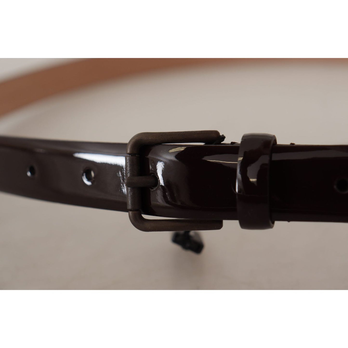 Dolce & Gabbana Elegant Black Leather Logo Buckle Belt Dolce & Gabbana