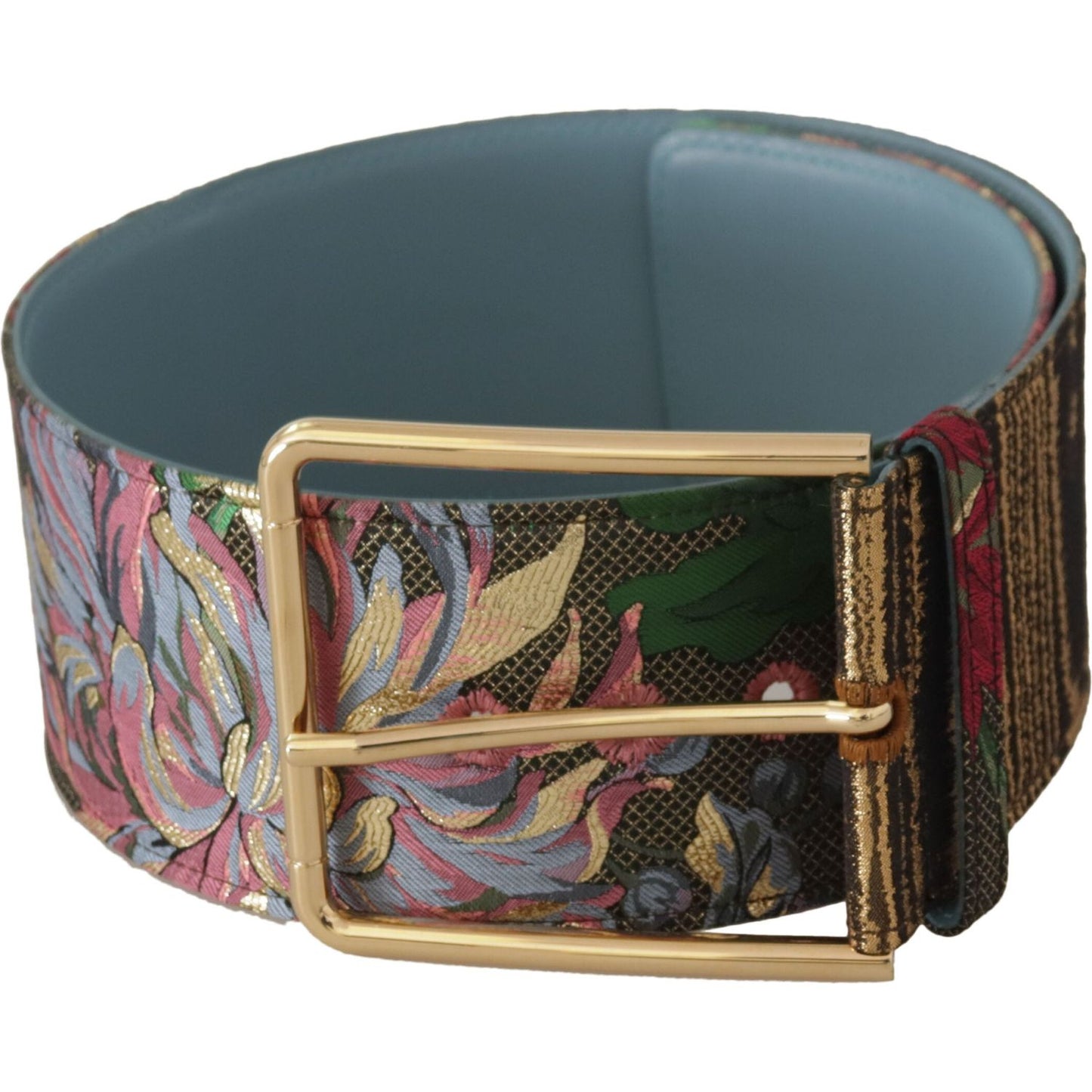 Dolce & Gabbana Multicolor Leather Logo Buckle Belt Dolce & Gabbana