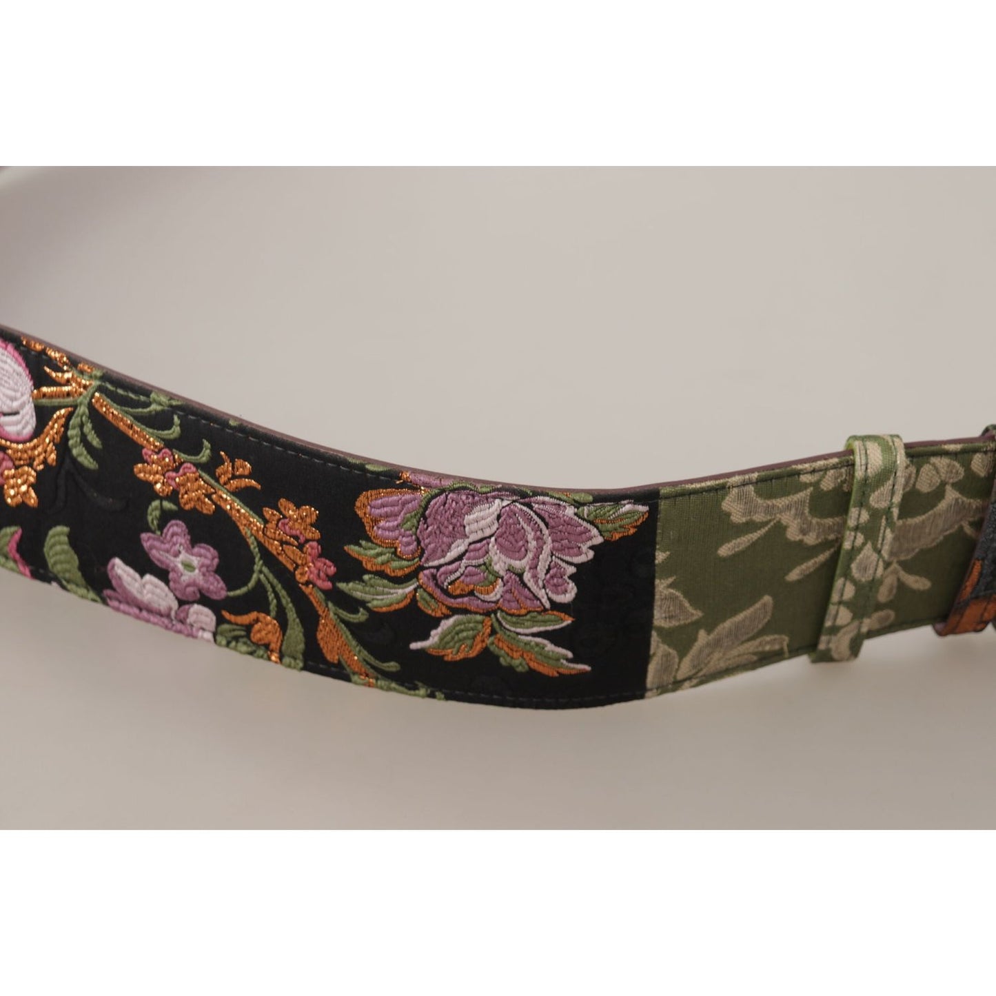 Dolce & Gabbana Elegant Multicolor Canvas-Leather Belt Dolce & Gabbana