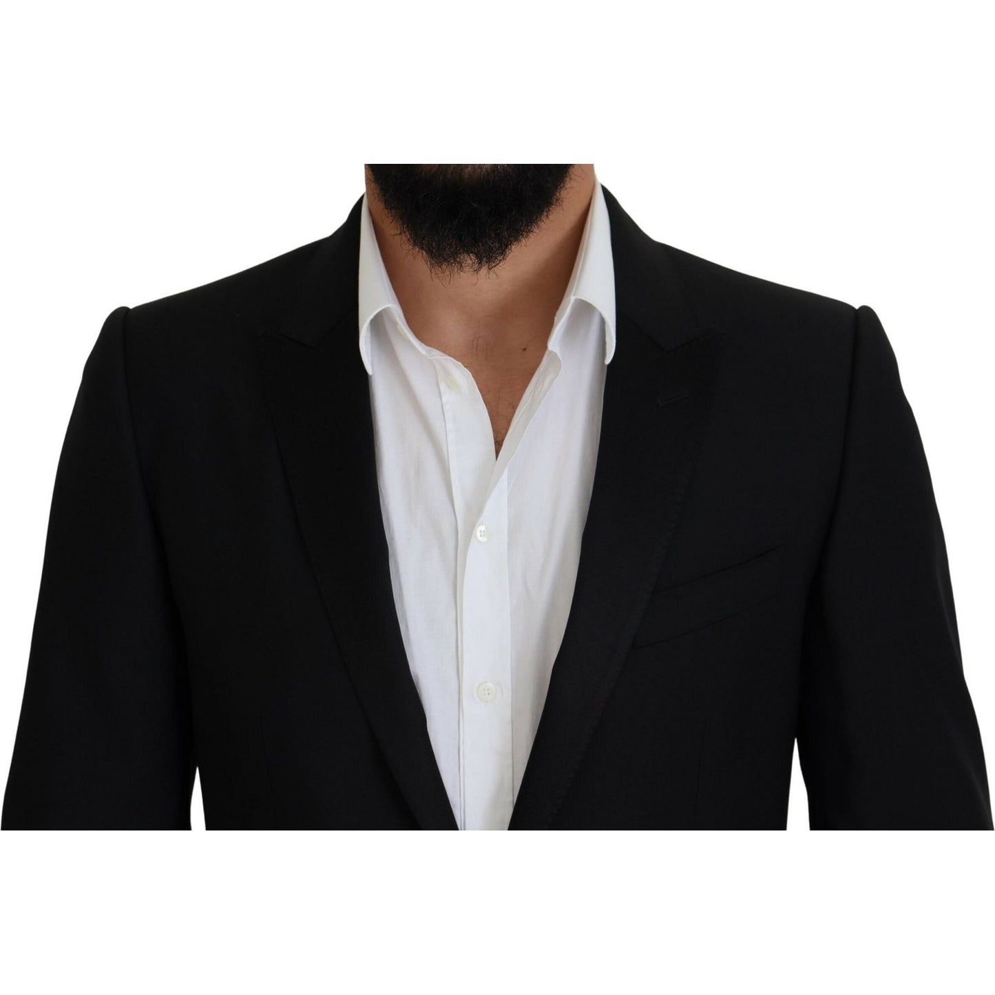 Dolce & Gabbana Elegant Martini Black Formal Blazer Dolce & Gabbana