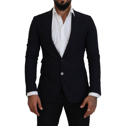 Dolce & Gabbana Elegant Black Single-Breasted Blazer Dolce & Gabbana